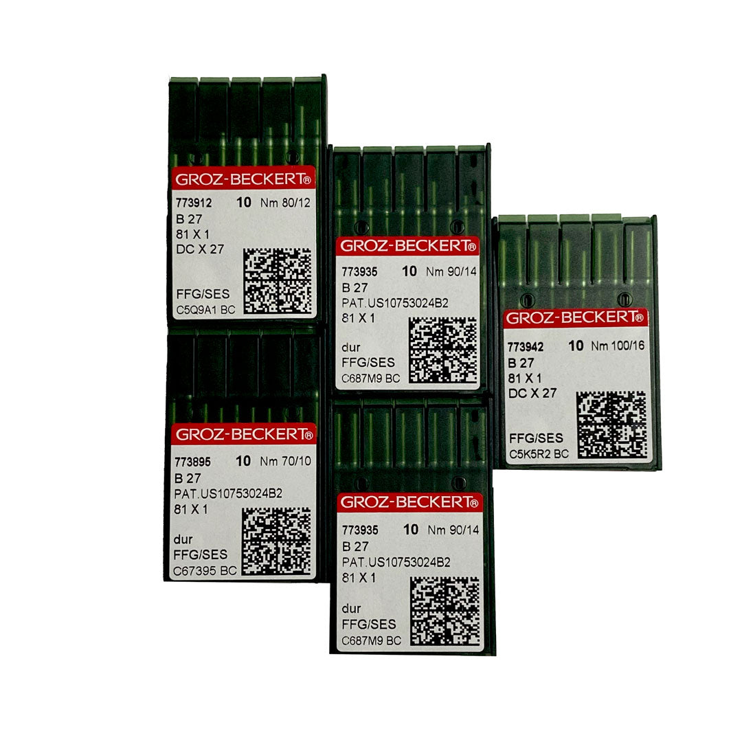 Aiguilles pour surjeteuse industrielle Groz-Beckert B27, 81x1 SES, DCx27J, NM 90