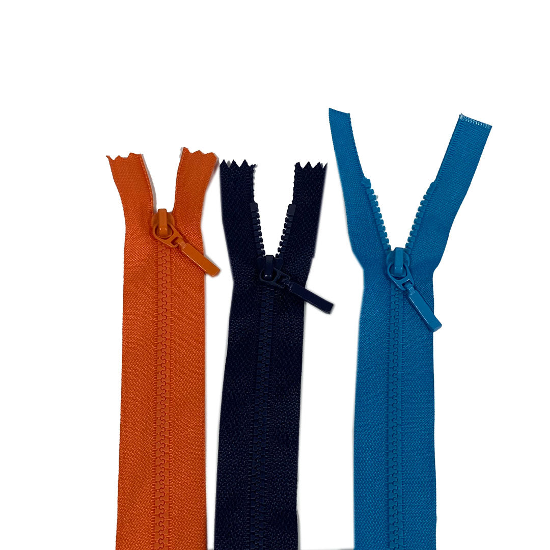 Fermeture Eclair injectée non séparable, Z48-680, maille 4mm, orange