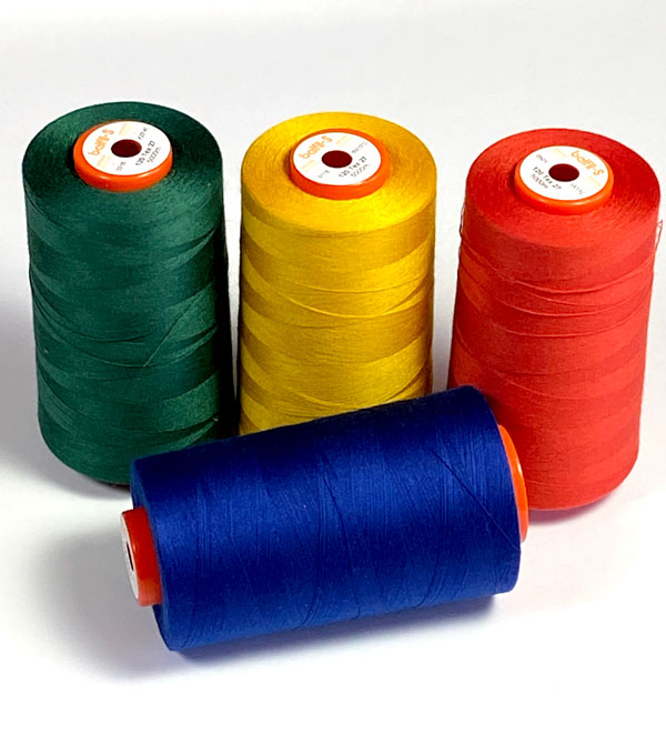 Bobine de fil polyester 5000m, cône surjeteuse Belfil