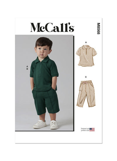 Patron de chemise, short et pantalon enfant McCall's 8568