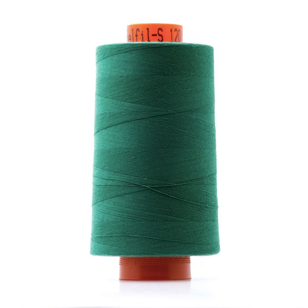 Bobine de fil polyester 5000m, cône surjeteuse vert col 222, Belfil
