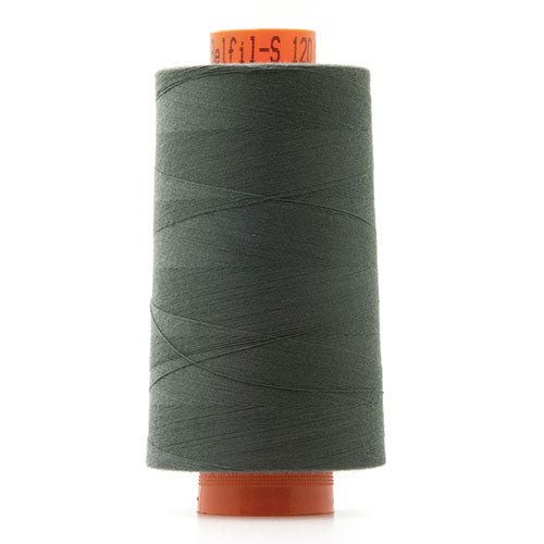 Bobine de fil polyester 5000m, cône surjeteuse gris foncé col 1361, Belfil