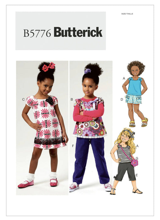 Ensemble robe, top et pantalon pour enfant Butterick 5776