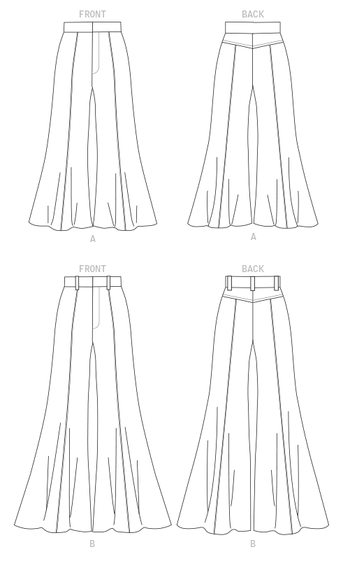 Patron couture pantalon, Vogue 1640