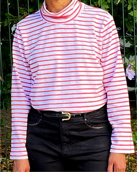 Coudre un T-shirt rayé : astuces pour des raccords parfaits