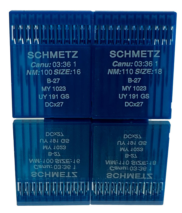 Aiguilles Surjeteuse industrielle Schmetz B27, DCx27 