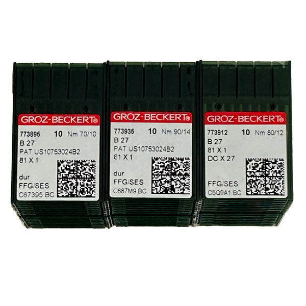 Aiguilles pour surjeteuse industrielle Groz-Beckert B27, 81x1 SES, DCx27J