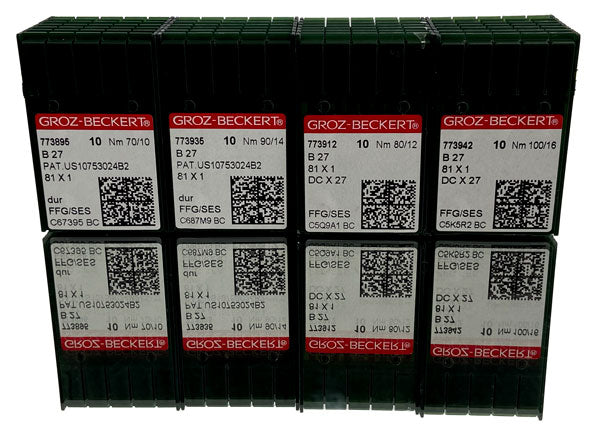 Aiguilles pour surjeteuse industrielle Groz-Beckert B27, 81x1 SES, DCx27J