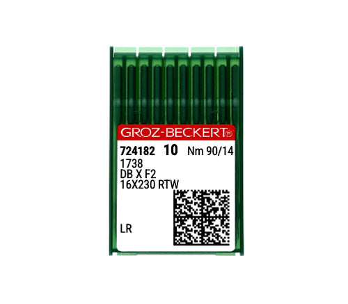 Aiguilles industrielles Groz Beckert Pointe cuir 16x230LR NM90