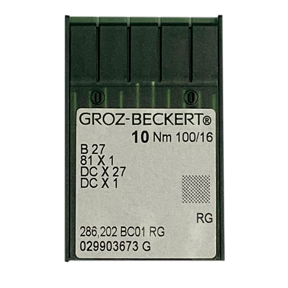 Aiguilles pour surjeteuse industrielle Groz-Beckert B27, 81x1, DCx27 NM 100Aiguilles pour surjeteuse industrielle Groz-Beckert B27, 81x1, DCx27 NM 100