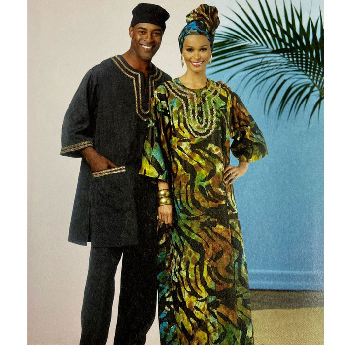 Patron Butterick 6748, patron boubou africain