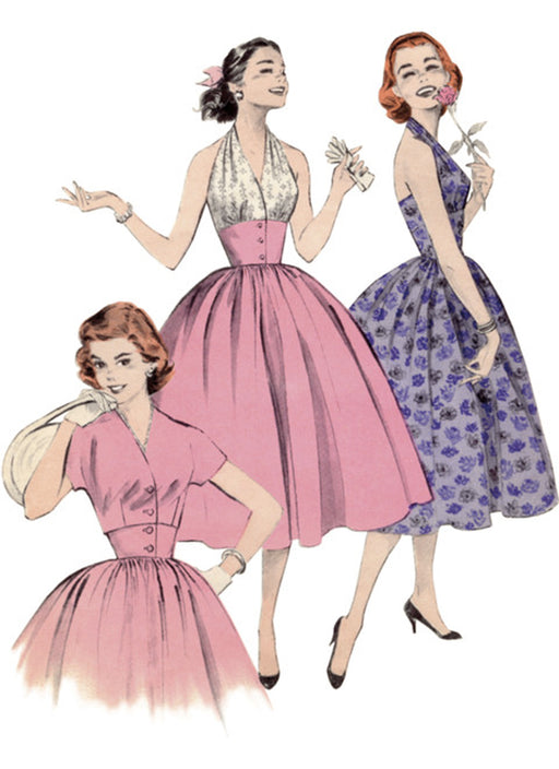 Patrons de couture robe vintage Butterick 6938