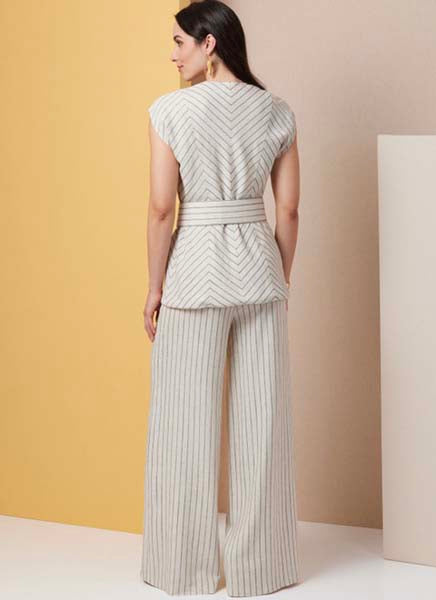 Patron haut ajusté et pantalon, Butterick 7028