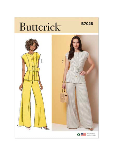 Patron haut ajusté et pantalon, Butterick 7028