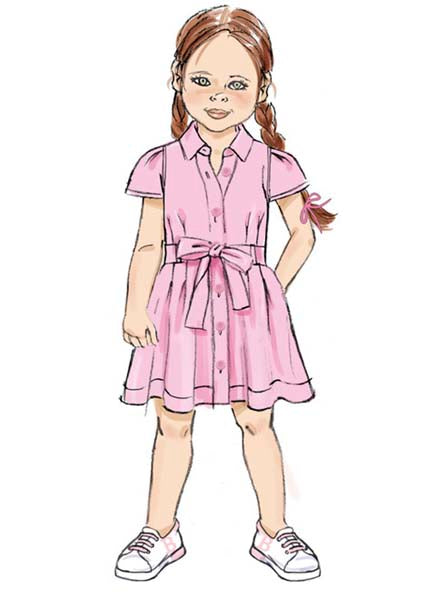 Patron robes fillettes Butterick 7033