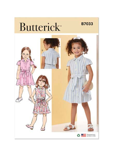 Patron robes fillettes Butterick 7033