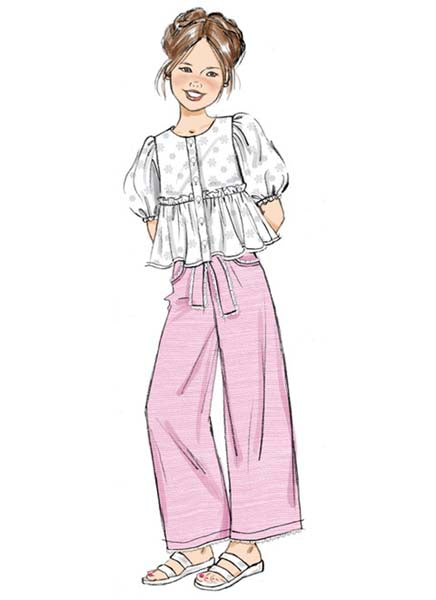 Patron haut, short et pantalon, Butterick 7034