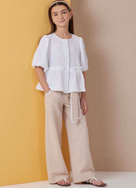 Patron haut, short et pantalon, Butterick 7034