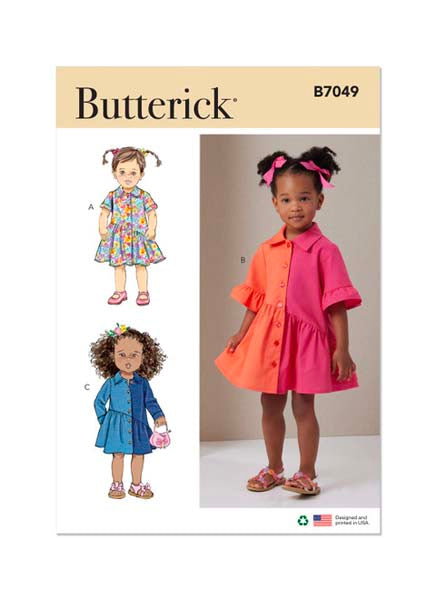Patron robes fillettes Butterick 7049