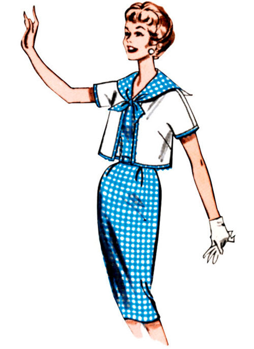    Patrons de couture robe et veste vintage Butterick 7052