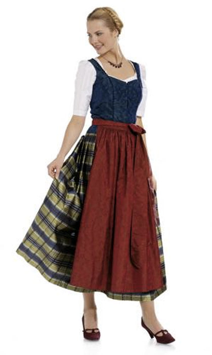 Patron robe tyrolienne, robe bavaroise, Dirndl, Burda 7870