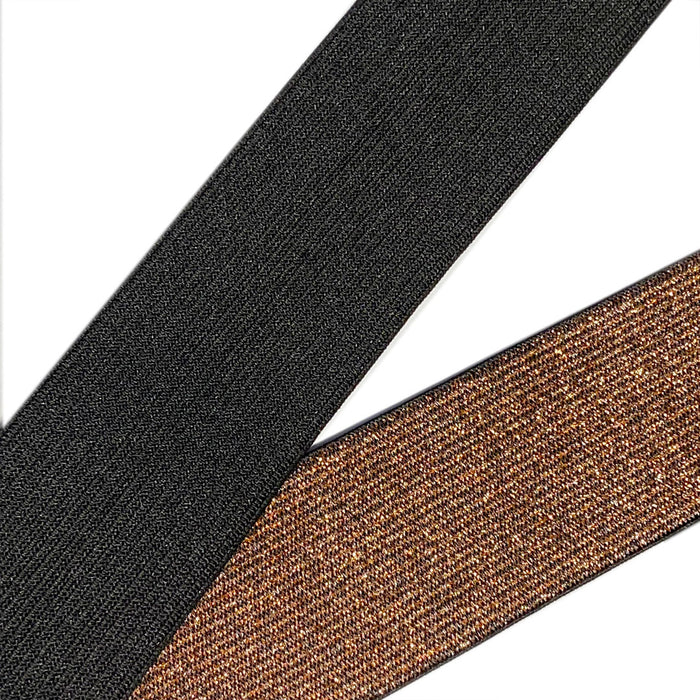 Film 20m Elastique Bandes Métallisé Blanc/argent 40mm