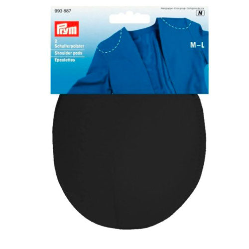 Lot de 2 Epaulettes noir, manches raglan, Prym 993887 taille M-L