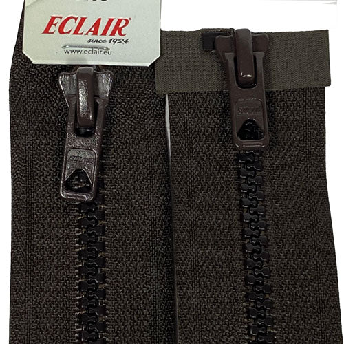 Fermeture Eclair injectée double curseur séparable Prym, marron Z68/990