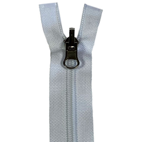 Fermeture éclair séparable réversible maille spirale, blanc