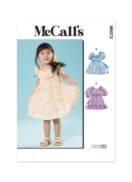 Patron de robes pour petits enfants, McCall's 8372