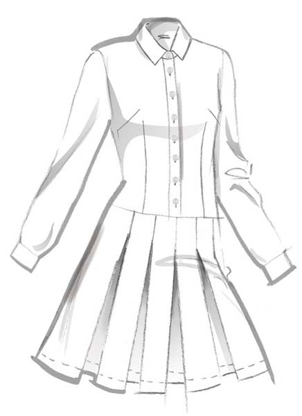 Patron couture robe taille basse McCall's 8576