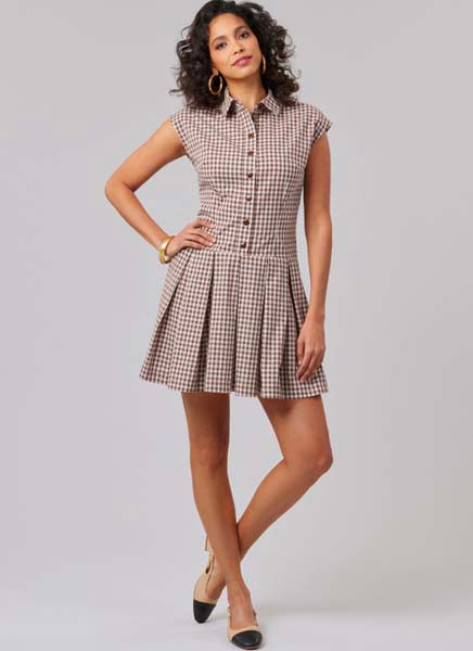 Patron couture robe taille basse McCall's 8576