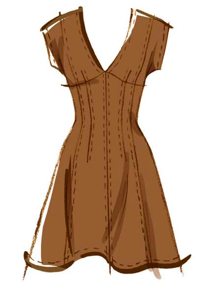 Patron couture robe McCall's 8577