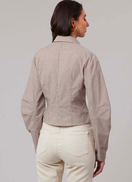 Patron chemise ajustée femme, manches tonneau, McCall's 8580