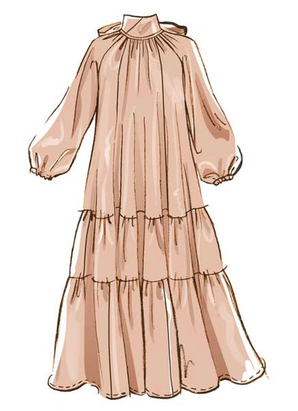 Patron couture robe longue, McCall's 8603