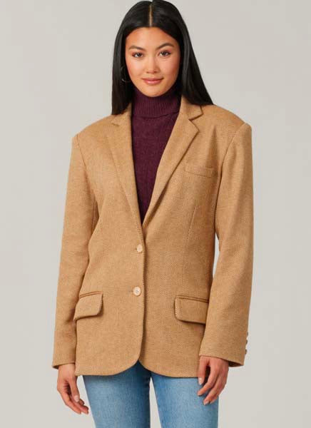 Patron unisexe blazer à col cranté McCall's 8614