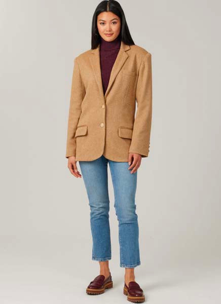 Patron unisexe blazer à col cranté McCall's 8614