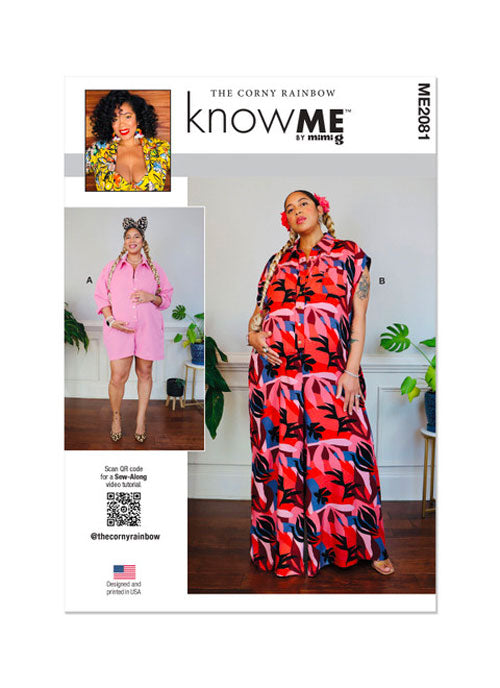 Patron barboteuse et combinaison, (maternity dress) Know ME 2081