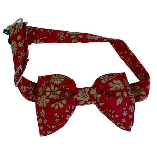 Noeud papillon homme double, réglable, fait main, tissu Liberty Capel