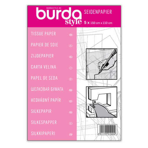 Papier de soie Burda, Papier patron couture
