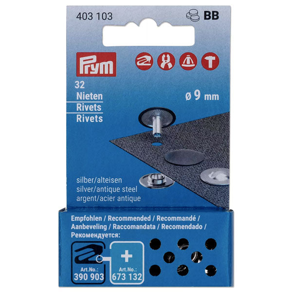 Rivets tubulaire 9mm pour Pince Vario Creative Tool, ref 403103