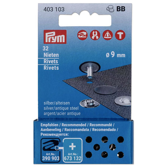 Rivets tubulaire 9mm pour Pince Vario Creative Tool, ref 403103