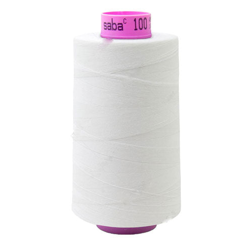 Fil à coudre 5000m blanc cassé Saba 1000