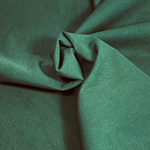 Tissu bengaline vert uni, stretch
