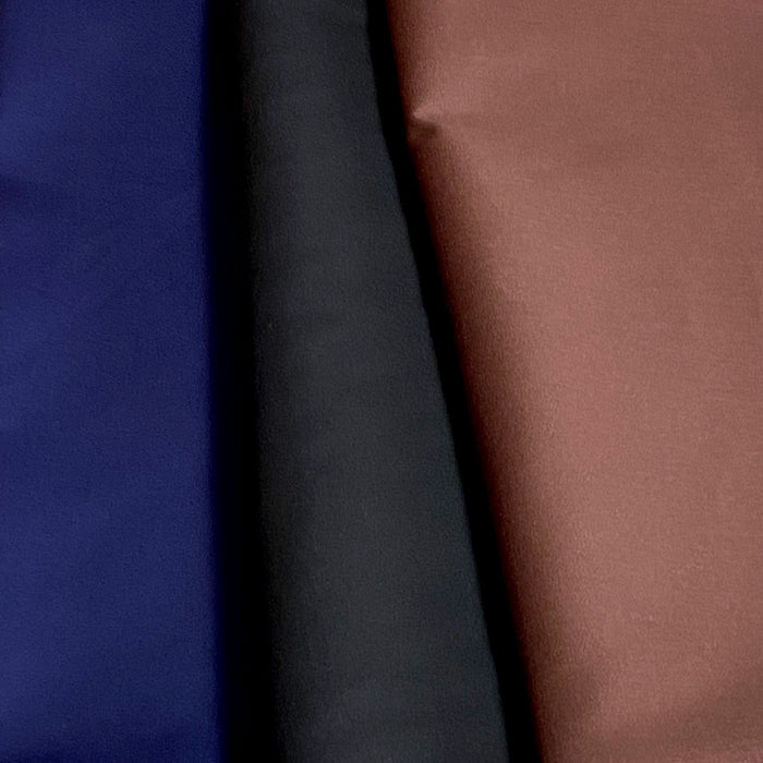 Tissu gabardine uni couleur chocolat, 50cm