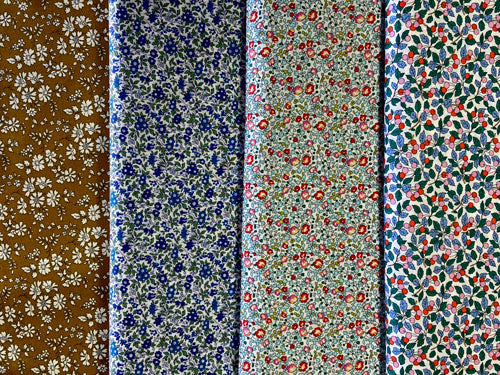 Tissu Liberty Colleen's, 10cm, Tana Lwwn