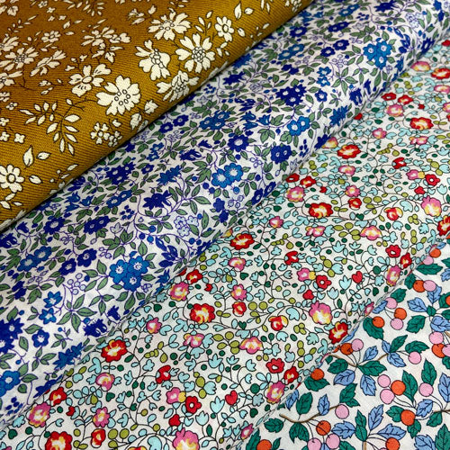 Tissu Liberty Chamomile Lawm, 10cm, Tana Lawn