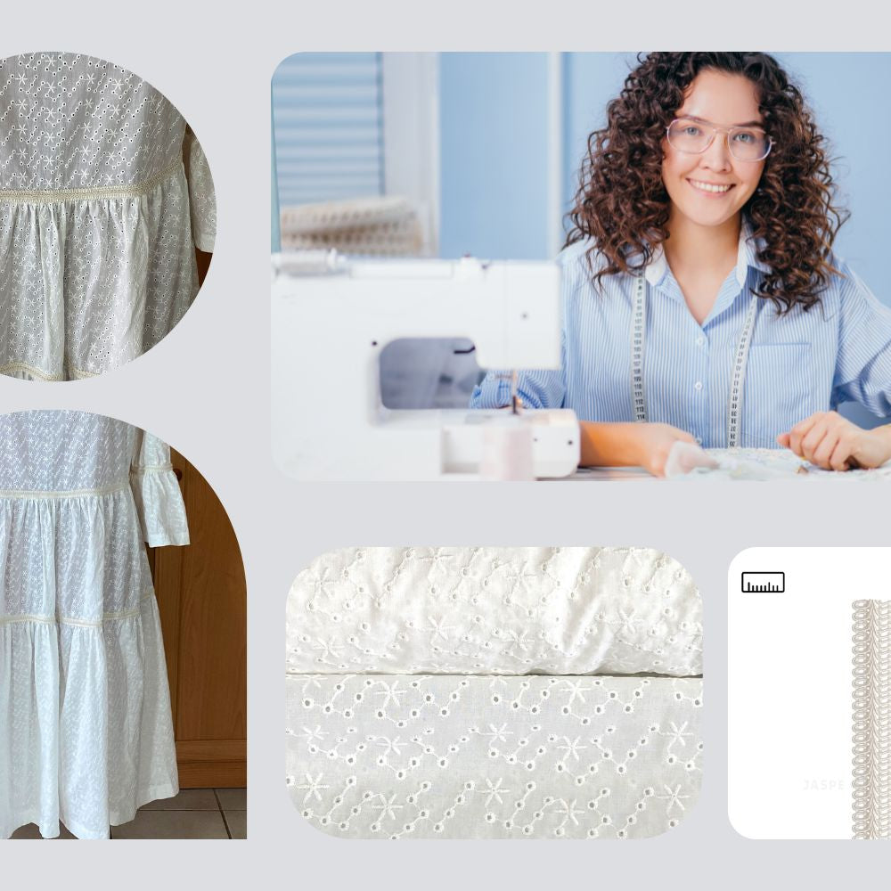 Tissu broderie anglaise