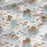 Tissu coton Amiki, motifs étoiles, lunes, nuages, tissu Domotex, 50cm