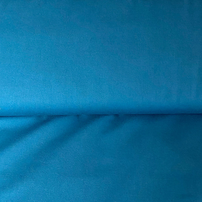 Tissu coton uni Indigo, Tissu Domotex, création française, 50cm